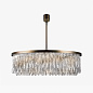 Потолочный светильник Triple Drum Ribbon Chandelier Bella Figura CL464-3T — фото 5