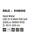 9186002 SOLE Novaluce светильник LED 21.6W 230V 2520Lm 3000K IP20