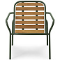 608039 Normann Copenhagen Vig Кресло для отдыха, дерево Robinia / темно-зеленый — фото 1