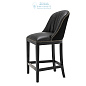 112044 Counter Stool Balmore black velvet black PU Eichholtz