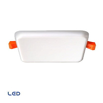 Frameless 10x10cm 8W-3000K 230V-white