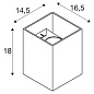 SLV 1004650 RUSTY© SQUARE UP/DOWN WL светильник настенный IP65 14Вт c LED 3000/4000K