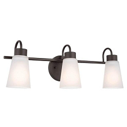 Erma 20.5" 3 Light Vanity Light Olde Bronze настенный светильник 55126OZ Kichler