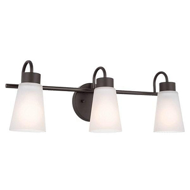 Erma 20.5" 3 Light Vanity Light Olde Bronze настенный светильник 55126OZ Kichler