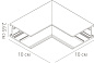 A480806 Arte Lamp Linea track 48V 23mm соединитель угловой l-образный для треков 23mm — фото 1
