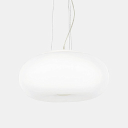 098616 Ideal lux Ulisse подвесной светильник с округлым матовым плафоном из стекла