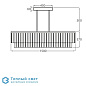 Pentagon Rectangular люстра Bella Figura CL440 90 CLEAR