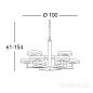 Kolarz Solis 6020.81060 люстра brunito brushed ø100cm мин. высота 61cm макс. высота 154cm 10 ламп gx53