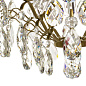 6 Arm Crystal Chandelier in Amber Coloured Brass люстра Gustavian 405804702