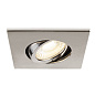 1007186 SLV UNIVERSAL DOWNLIGHT cover IP20 alu E встраиваемое квадратное кольцо — фото 2
