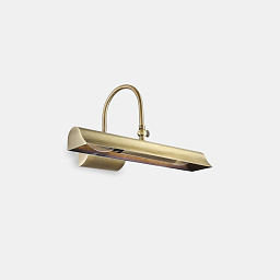 144917 Ideal lux Retro' настенное бра из латуни с поворотным корпусом для подсветки картин