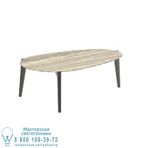 СТОЛИК ДЛЯ ЧАЯ 100X60CM БРОНЗОВЫЙ КЕРАМИЧЕСКИЙ ТРАВЕРТИН Royal Botania