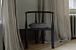 41811ELPL080 New Works Bukowski Chair, Black / Pur lin LI 419 80 — фото 10