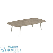 СТОЛ STYLETTO HIGH LOUNGE 220x120CM АЛЮМИНИЕВЫЕ НОЖКИ ГРИБ КЕРАМИЧЕСКАЯ СТОЛЕШНИЦА TERRA SABBIA Royal Botania