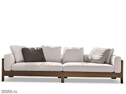 Alison dark brown outdoor Уличный диван Minotti