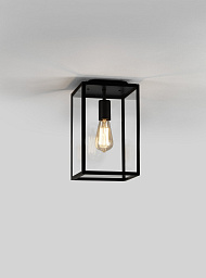 1095021 Astro lighting Homefield потолочный светильник с открытой лампой в прямоугольной раме чёрный