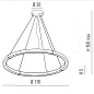 Metal Lux Orbita SP L крупная круглая люстра патинированный 269.120.04 — фото 3