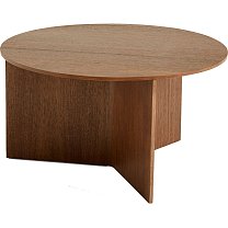 Slit Table Wood Round XL Ø65 см, шпон ореха, лак на водной основе