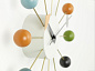 20125003 Ball Vitra Настенные часы с разноцветными шариками — фото 1