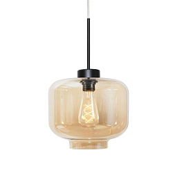 673554 Globen Lighting Ritz подвесной светильник с плафоном из янтарного стекла