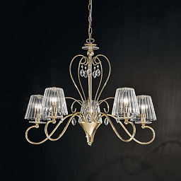 547/5 Light gold IDL Mademoiselle люстра с пятью плафонами в золотом оттенке