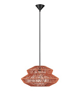 Orange Rope Sandy Black Steel Base & Fabric Cable LED E27 1x12Watt 100-240Volt IP20 Bulb Excluded D:50 H:234 cm