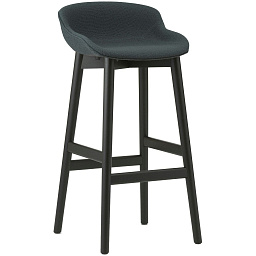 604460 Normann Copenhagen Hyg барный стул с мягким сиденьем темно-серого цвета