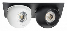 i5276272 Lightstar Intero двойной встраиваемый потолочный светильник черный
