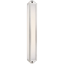 Keating Large Sconce полированный никель с белым стеклом