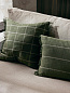 Подушка Calm Ferm Living 1104267926 оливковый и молочно-белый — фото 1