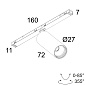 SL19 - SPY 27 92730 DIM5 B черный Delta Light трековый светильник — фото 1