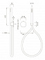 Giotto 24 Гидропрогрессивный смеситель для ванны/душа с ручным душем Ceadesign
