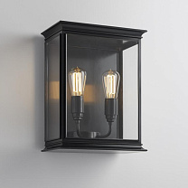 FULLHAM dark bronze ribbed glass