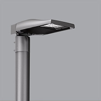 Street Pole-mounted system - ST1U optic - Warm White - integrated DALI - Ø 42-76mm 22.5W 3150lm - 3000K - Midnight preset/DALI NFC - Colour: Grey