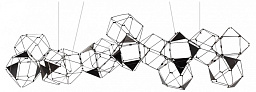 5087/64L Odeon Light Trellis подвесная люстра с хрустальными подвесами и стеклянными элементами