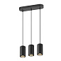 1006435 SLV ASTO TUBE PL GU10 3x10W black тройной подвесной светильник — фото 5