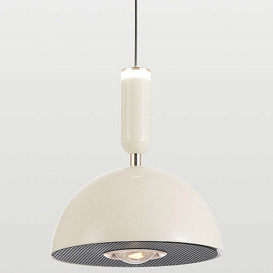 подвесной светильник с куполообразным плафоном черного цвета