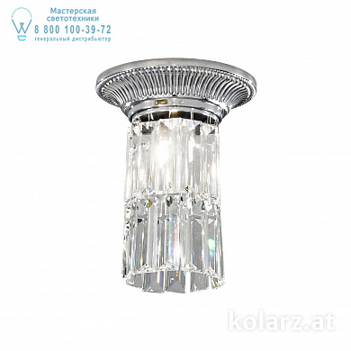 Kolarz MILORD CRYSTAL 0346.11.5 потолочный светильник хром ø16cm высота 20cm 1 лампа g9