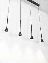 Triac Dimmable Black Aluminium LED 27 Watt 220-240 Volt 1301Lm 3000K IP20 L: 110 W: 3.5 H: 150 cm