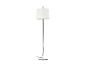 24037-07 MONTREAL CHROME FLOOR LAMP WHITE LAMPSHADE торшер Faro barcelona — фото 1