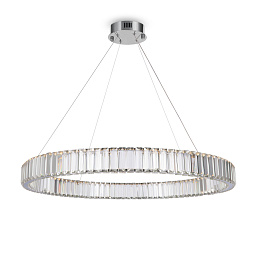 FR5257PL-L32CH Freya Tier подвесной светильник кольцевой формы с рифленым рассеивателем в хромированном корпусе