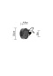DS06-4 Grau Falling star WALL ROUND 13 DIM CHROME/BLACK/BLACK/BLACK Накладной настенный светильник для чтения — фото 1