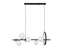 Люстра Kink Light Иона черный, плафоны белые матовые 07608-7A,19(01)