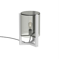 TRISTAR COATED ALU LAMP HEIGHT 50 CM WITH E27 FITTING AND CLEAR GLASS WHITE
