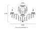 2510/112 MONTANA Crystal lux Светильник потолочный 12х40W E14 Золото Прозрачный