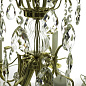 5 Arm Crystal Chandelier in Polished Coloured Brass люстра Gustavian 404203202