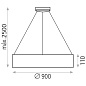 ACB Iluminacion Dilga 3450/90 Подвесной светильник Textured White, LED 1x126W 3000K 9800lm, Integrated LED, Casambi — фото 1