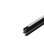 SLV 214000 GLENOS F-2340 100 профиль-плинтус накладной, 1 m, с экраном, черный — фото 1