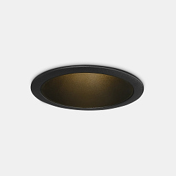 344843 Ideal lux Tag встраиваемый потолочный светильник черного цвета с антим бликовым отражателем