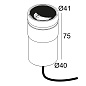 LOGIC 40 R MOON 93015 ANO алюм. анодированный Delta Light грунтовый светильник — фото 1